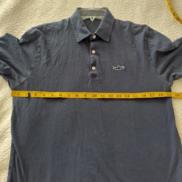 Patagonia Men's Trout Fitz Roy Short Sleeve Polo Shirt Sz S - Picture 6 of 7